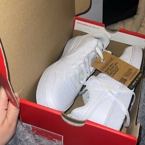 Nike white Court Borough Low dunks